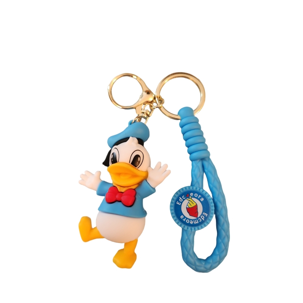 Donald Duck Keychain Gold Colored Hardware